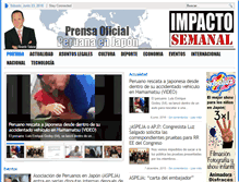Tablet Screenshot of impactosemanal.com